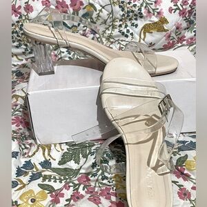 Nice sandals, Fashion transparent heels size 40